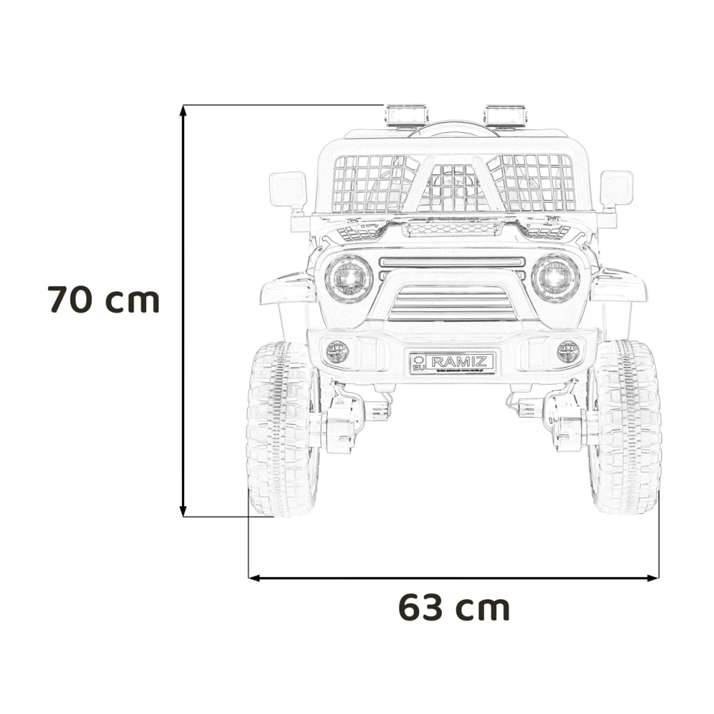 Elektromobilis OFF ROAD 4x4 SPORT, Blue-Elektromobiliai vaikams, Visureigiai-e-vaikas