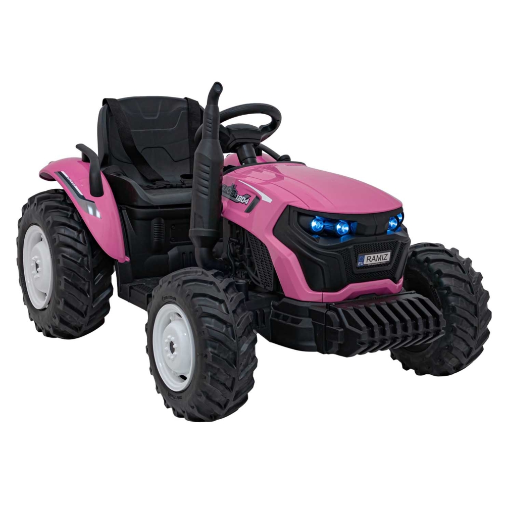 Elektrinis traktorius GROW 1804, Pink-Elektromobiliai vaikams, Traktoriai-e-vaikas