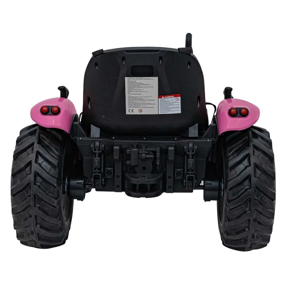 Elektrinis traktorius GROW 1804, Pink-Elektromobiliai vaikams, Traktoriai-e-vaikas