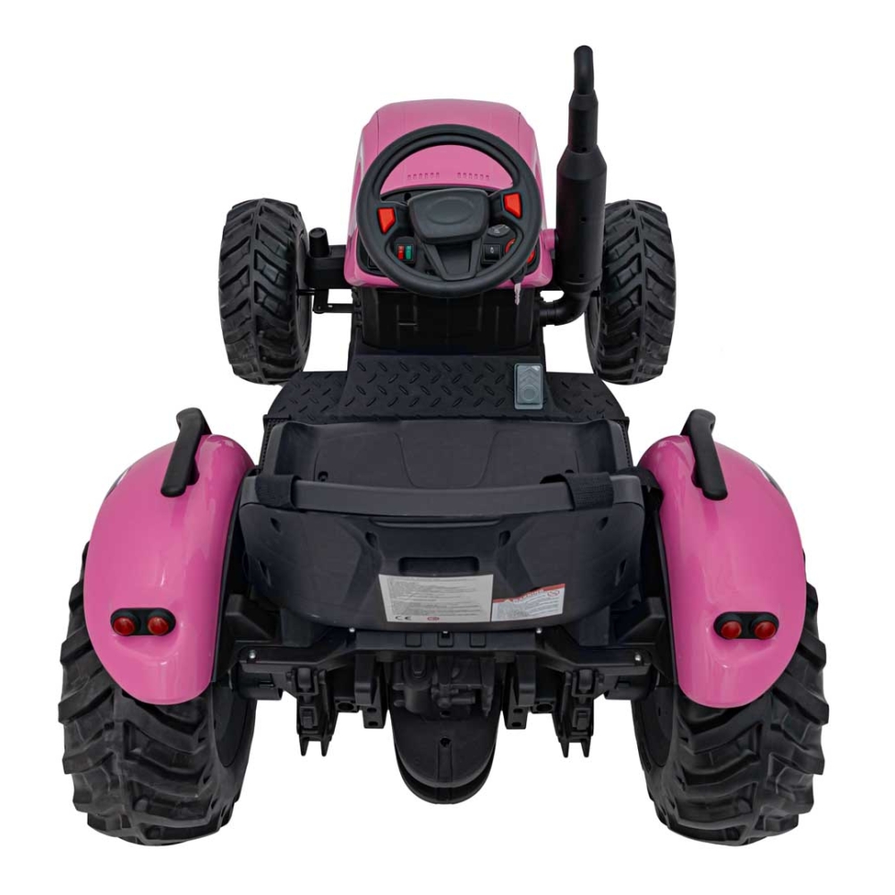 Elektrinis traktorius GROW 1804, Pink-Elektromobiliai vaikams, Traktoriai-e-vaikas