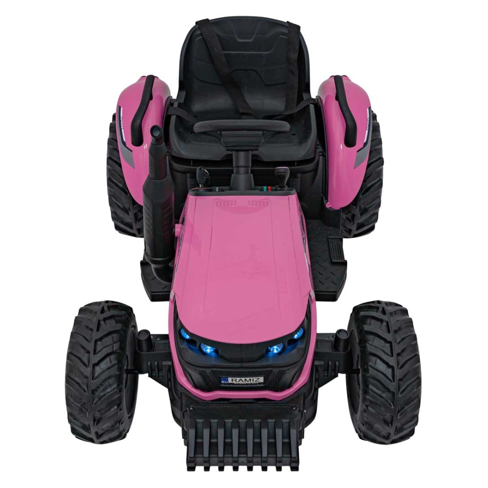 Elektrinis traktorius GROW 1804, Pink-Elektromobiliai vaikams, Traktoriai-e-vaikas