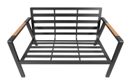 Meble Ogrodowe Aluminiowe Sofa + Dwa Fotele + Stolik