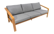 Meble Ogrodowe Aluminiowe Dwie Sofy + Fotel + Stolik