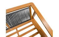 Meble Ogrodowe Aluminiowe Dwie Sofy + Fotel + Stolik