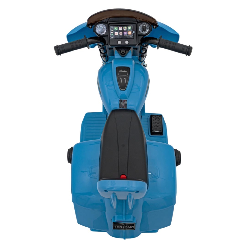 Elektrinis motociklas Chopper INDIAN, Blue-Elektromobiliai vaikams, Motociklai-e-vaikas