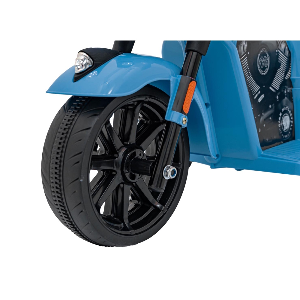 Elektrinis motociklas Chopper INDIAN, Blue-Elektromobiliai vaikams, Motociklai-e-vaikas
