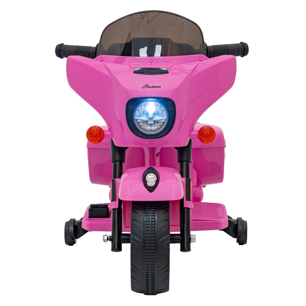 Elektrinis motociklas Chopper INDIAN, Pink-Elektromobiliai vaikams, Motociklai-e-vaikas