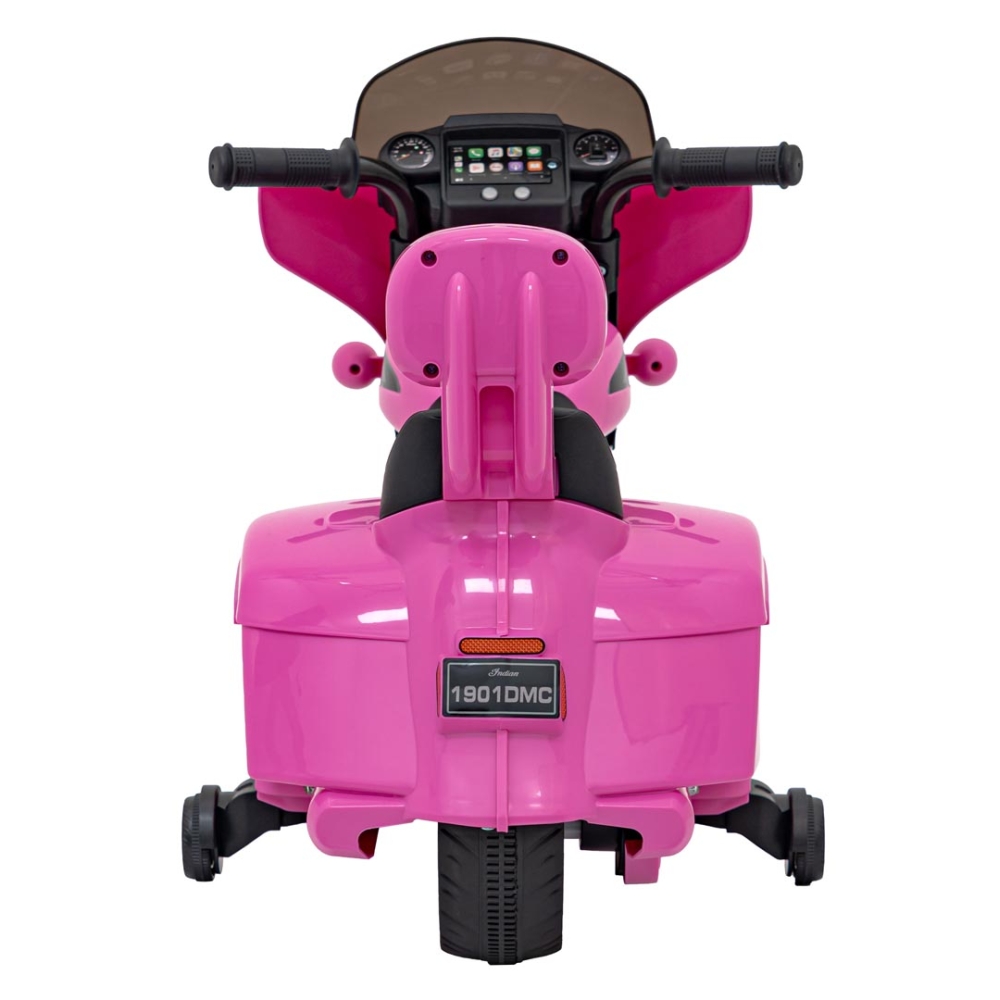 Elektrinis motociklas Chopper INDIAN, Pink-Elektromobiliai vaikams, Motociklai-e-vaikas