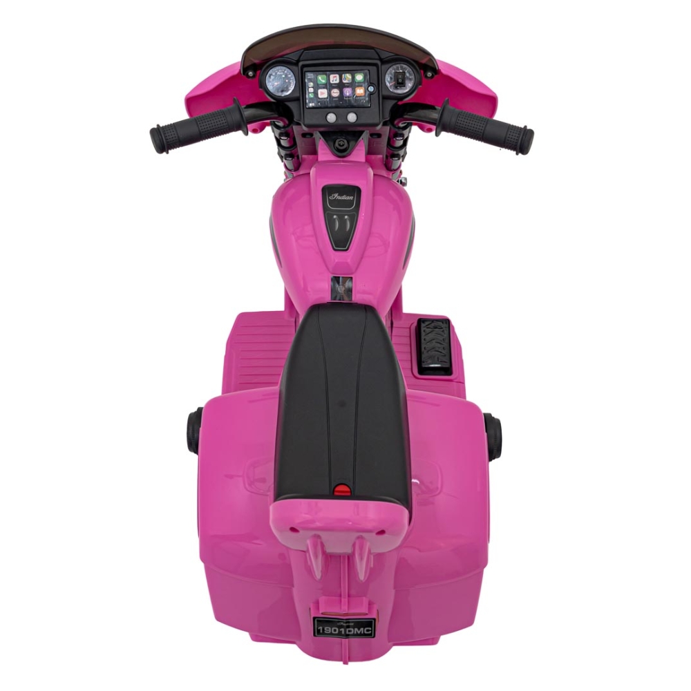 Elektrinis motociklas Chopper INDIAN, Pink-Elektromobiliai vaikams, Motociklai-e-vaikas