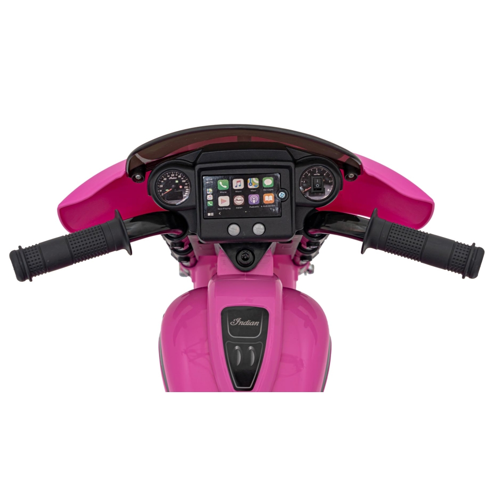 Elektrinis motociklas Chopper INDIAN, Pink-Elektromobiliai vaikams, Motociklai-e-vaikas
