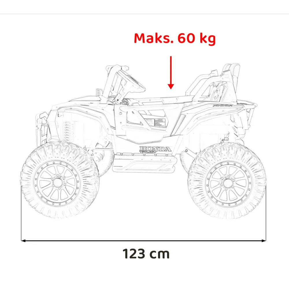 Elektromobilis HONDA 4x4, Green-Elektromobiliai vaikams, Keturračiai ir bagiai-e-vaikas