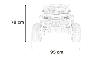 Elektromobilis HONDA 4x4, Blue-Elektromobiliai vaikams, Keturračiai ir bagiai-e-vaikas