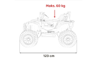 Elektromobilis HONDA 4x4, Blue-Elektromobiliai vaikams, Keturračiai ir bagiai-e-vaikas