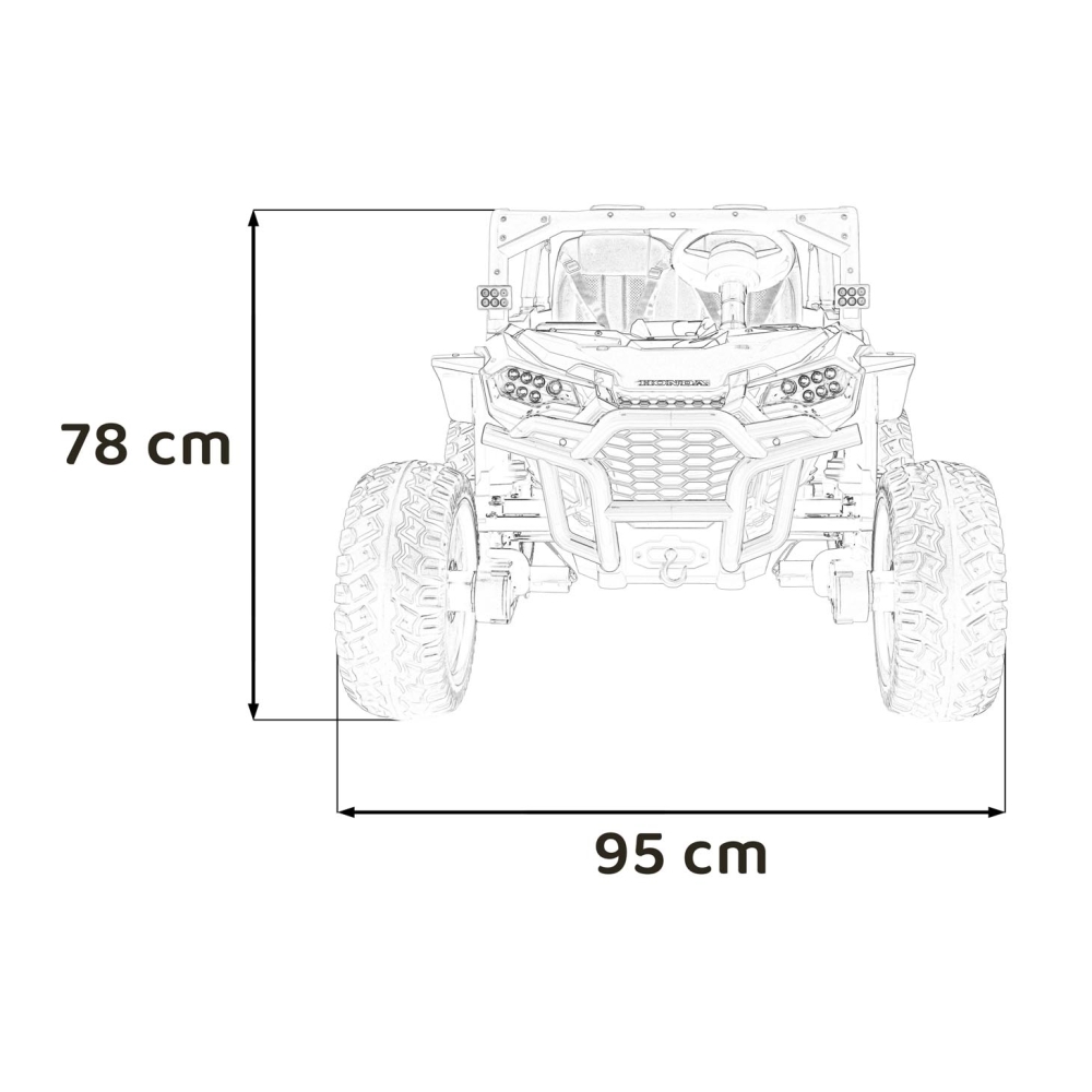 Elektromobilis HONDA 4x4, Black-Elektromobiliai vaikams, Keturračiai ir bagiai-e-vaikas