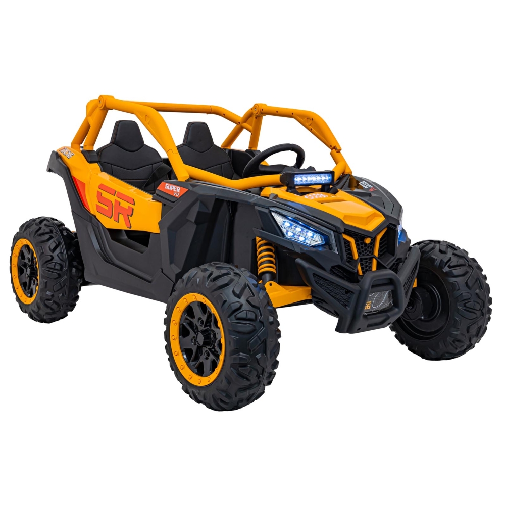 Dvivietis elektrinis Buggy SR SUPER 66, Yellow-Elektromobiliai vaikams, Keturračiai ir bagiai-e-vaikas