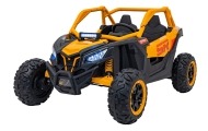 Dvivietis elektrinis Buggy SR SUPER 66, Yellow-Elektromobiliai vaikams, Keturračiai ir bagiai-e-vaikas