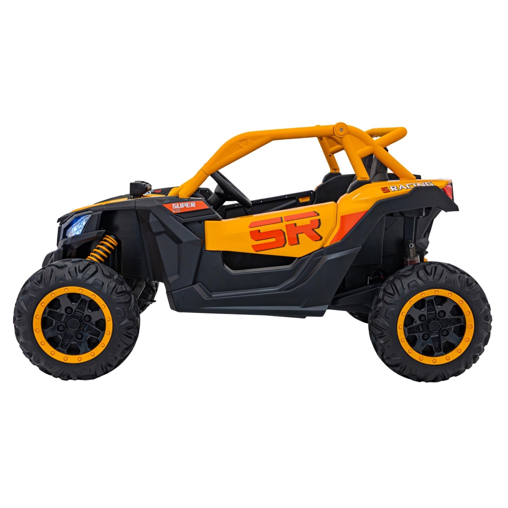Dvivietis elektrinis Buggy SR SUPER 66, Yellow-Elektromobiliai vaikams, Keturračiai ir bagiai-e-vaikas