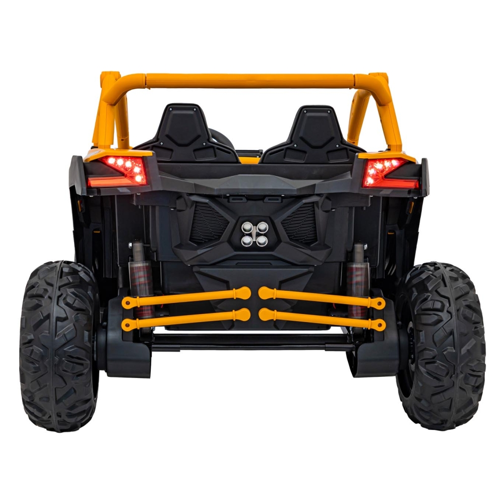 Dvivietis elektrinis Buggy SR SUPER 66, Yellow-Elektromobiliai vaikams, Keturračiai ir bagiai-e-vaikas
