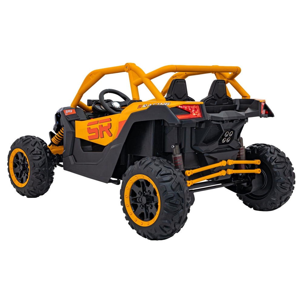 Dvivietis elektrinis Buggy SR SUPER 66, Yellow-Elektromobiliai vaikams, Keturračiai ir bagiai-e-vaikas