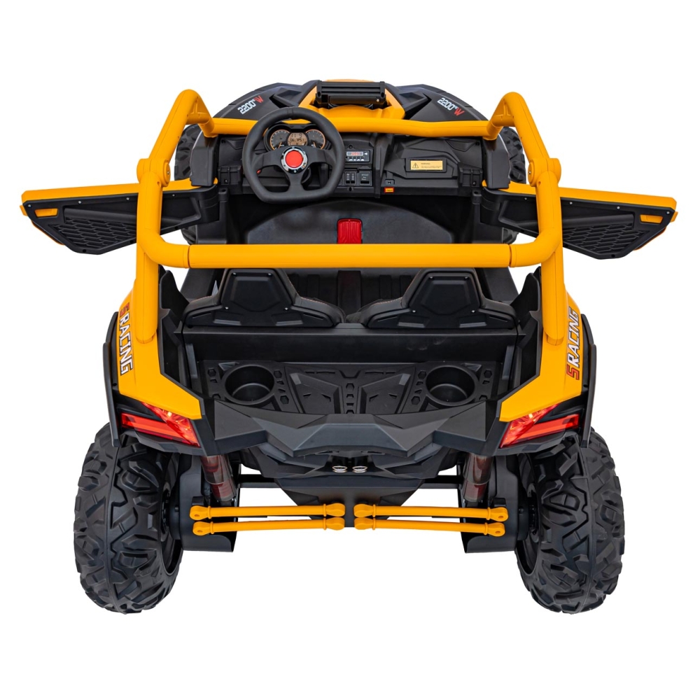 Dvivietis elektrinis Buggy SR SUPER 66, Yellow-Elektromobiliai vaikams, Keturračiai ir bagiai-e-vaikas