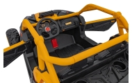 Dvivietis elektrinis Buggy SR SUPER 66, Yellow-Elektromobiliai vaikams, Keturračiai ir bagiai-e-vaikas
