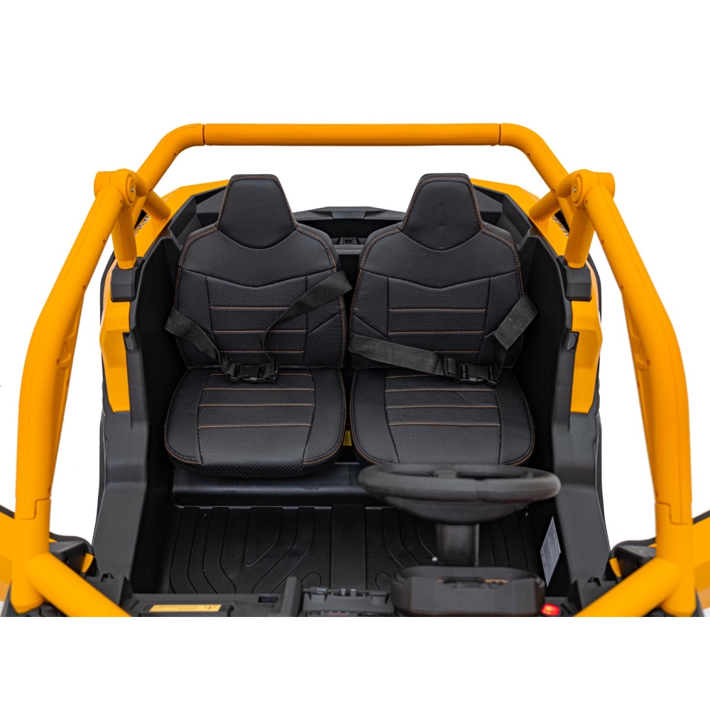 Dvivietis elektrinis Buggy SR SUPER 66, Yellow-Elektromobiliai vaikams, Keturračiai ir bagiai-e-vaikas