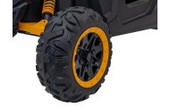 Dvivietis elektrinis Buggy SR SUPER 66, Yellow-Elektromobiliai vaikams, Keturračiai ir bagiai-e-vaikas