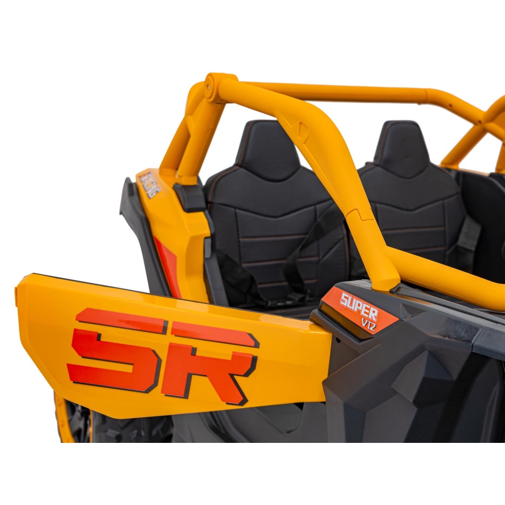 Dvivietis elektrinis Buggy SR SUPER 66, Yellow-Elektromobiliai vaikams, Keturračiai ir bagiai-e-vaikas