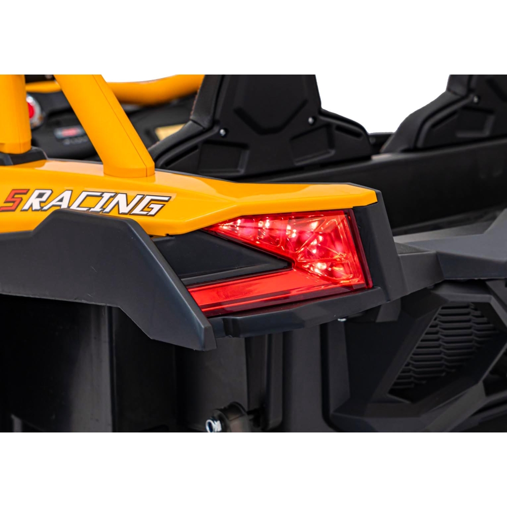 Dvivietis elektrinis Buggy SR SUPER 66, Yellow-Elektromobiliai vaikams, Keturračiai ir bagiai-e-vaikas