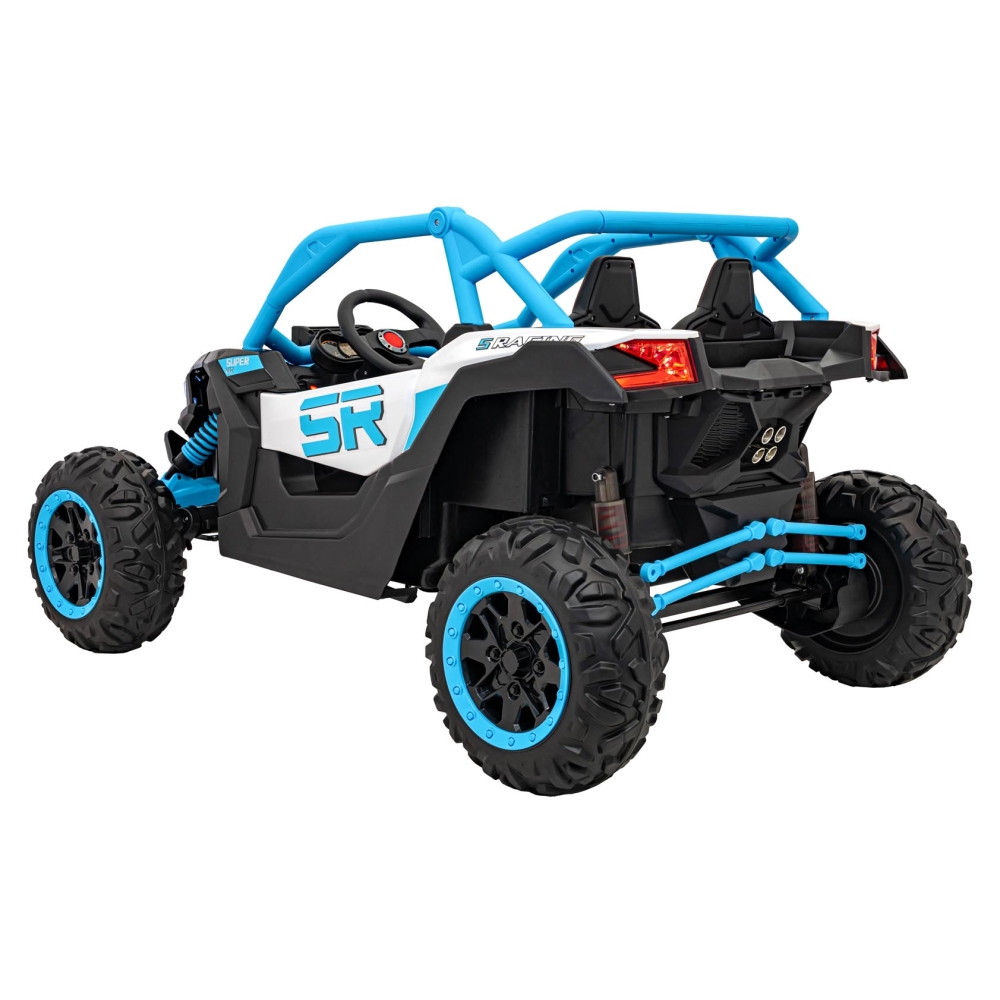 Dvivietis elektrinis Buggy SR SUPER 66, Blue-Elektromobiliai vaikams, Keturračiai ir bagiai-e-vaikas