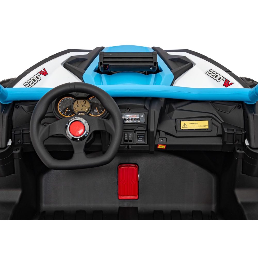 Dvivietis elektrinis Buggy SR SUPER 66, Blue-Elektromobiliai vaikams, Keturračiai ir bagiai-e-vaikas