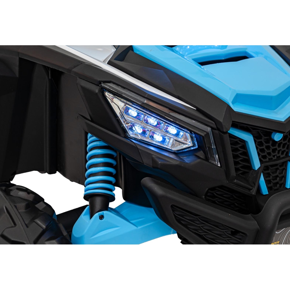 Dvivietis elektrinis Buggy SR SUPER 66, Blue-Elektromobiliai vaikams, Keturračiai ir bagiai-e-vaikas