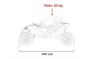 Pojazd Buggy SR SUPER 66 Niebieski