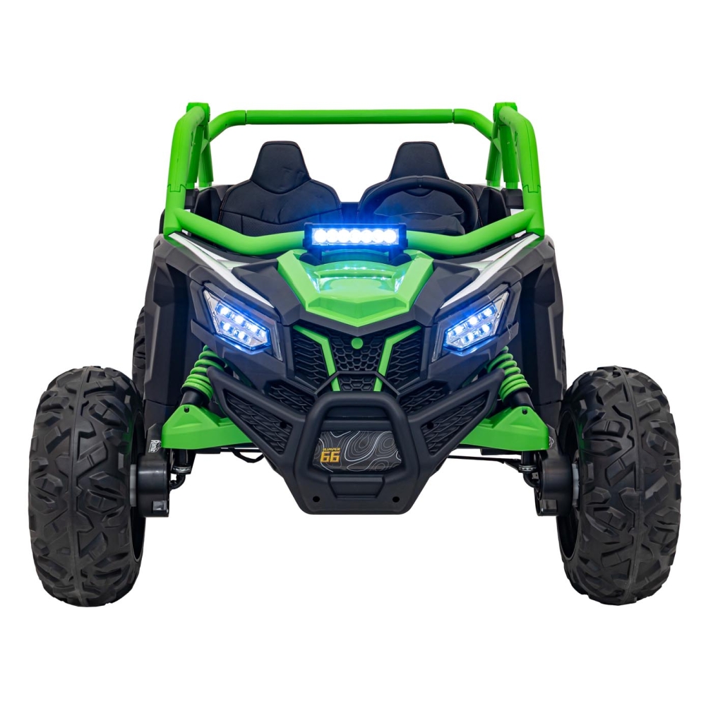 Dvivietis elektrinis Buggy SR SUPER 66, Green-Elektromobiliai vaikams, Keturračiai ir bagiai-e-vaikas