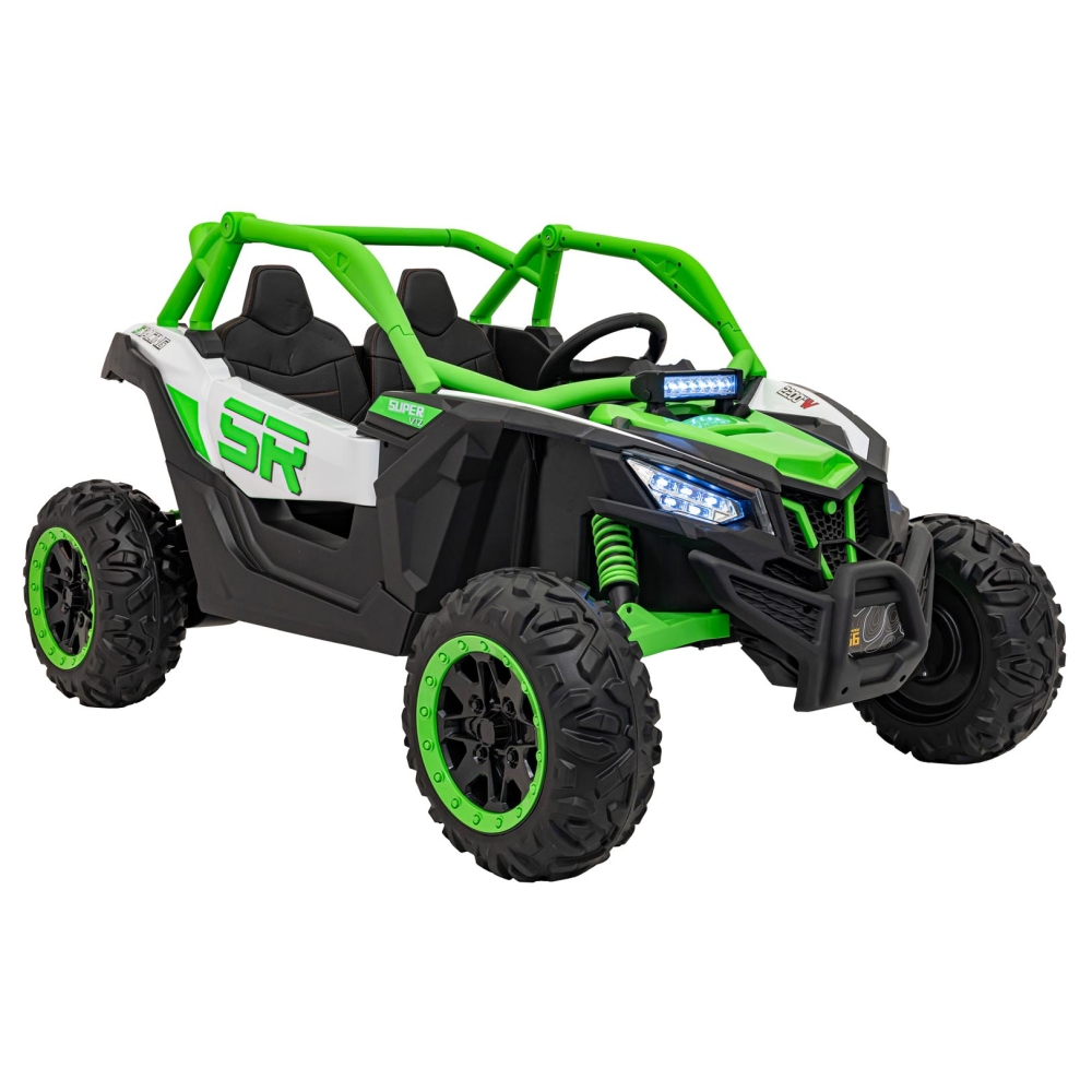 Dvivietis elektrinis Buggy SR SUPER 66, Green-Elektromobiliai vaikams, Keturračiai ir bagiai-e-vaikas