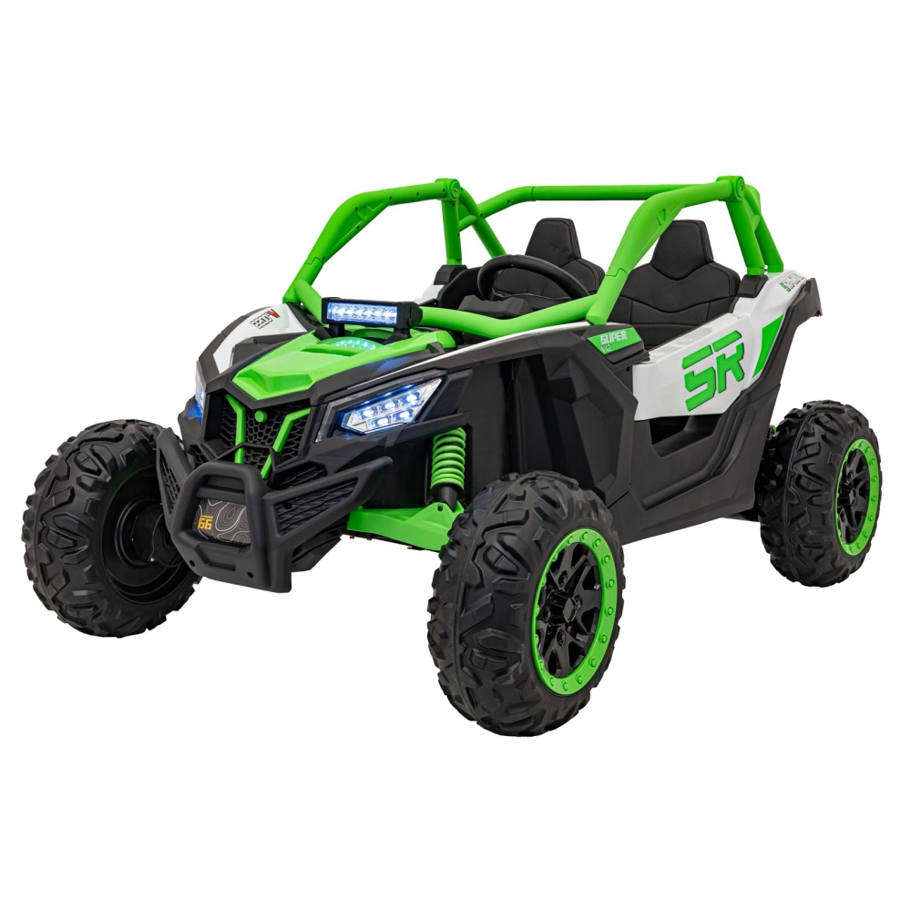 Dvivietis elektrinis Buggy SR SUPER 66, Green-Elektromobiliai vaikams, Keturračiai ir bagiai-e-vaikas