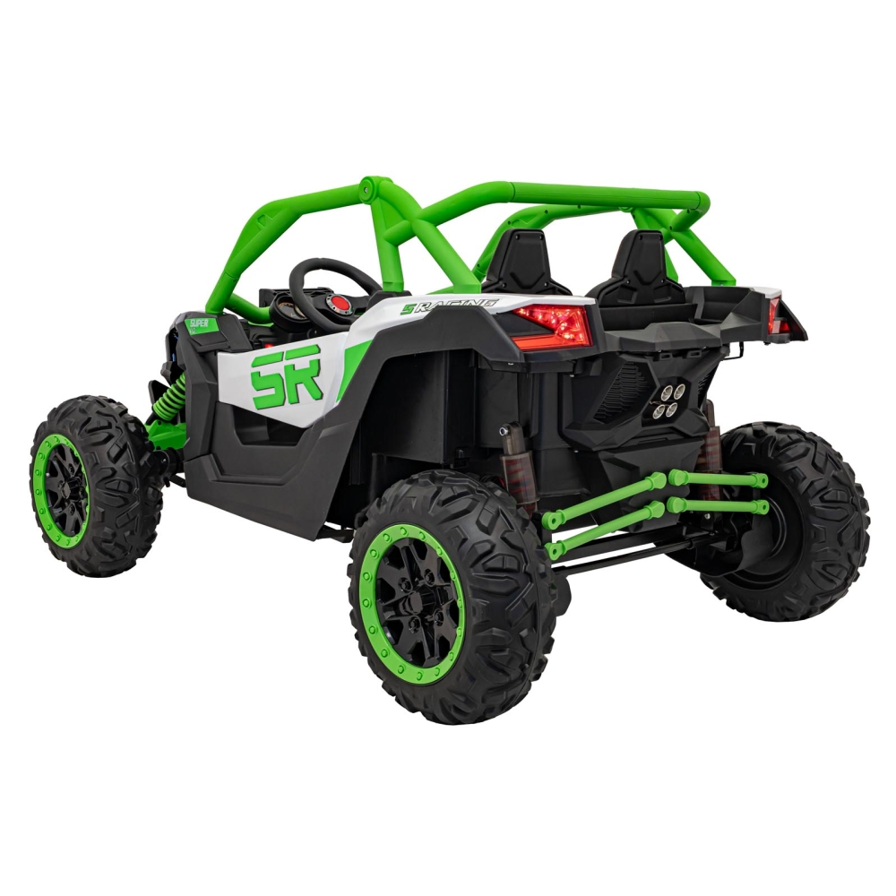 Dvivietis elektrinis Buggy SR SUPER 66, Green-Elektromobiliai vaikams, Keturračiai ir bagiai-e-vaikas