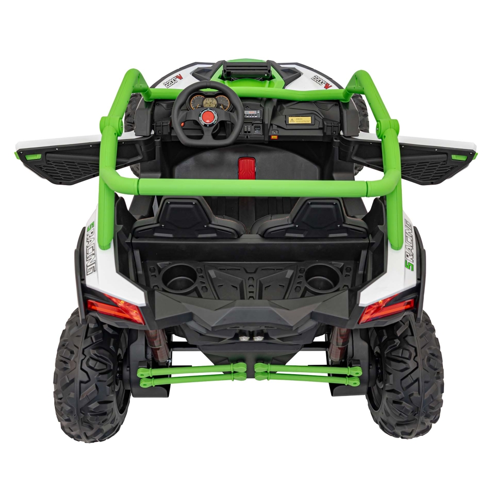 Dvivietis elektrinis Buggy SR SUPER 66, Green-Elektromobiliai vaikams, Keturračiai ir bagiai-e-vaikas