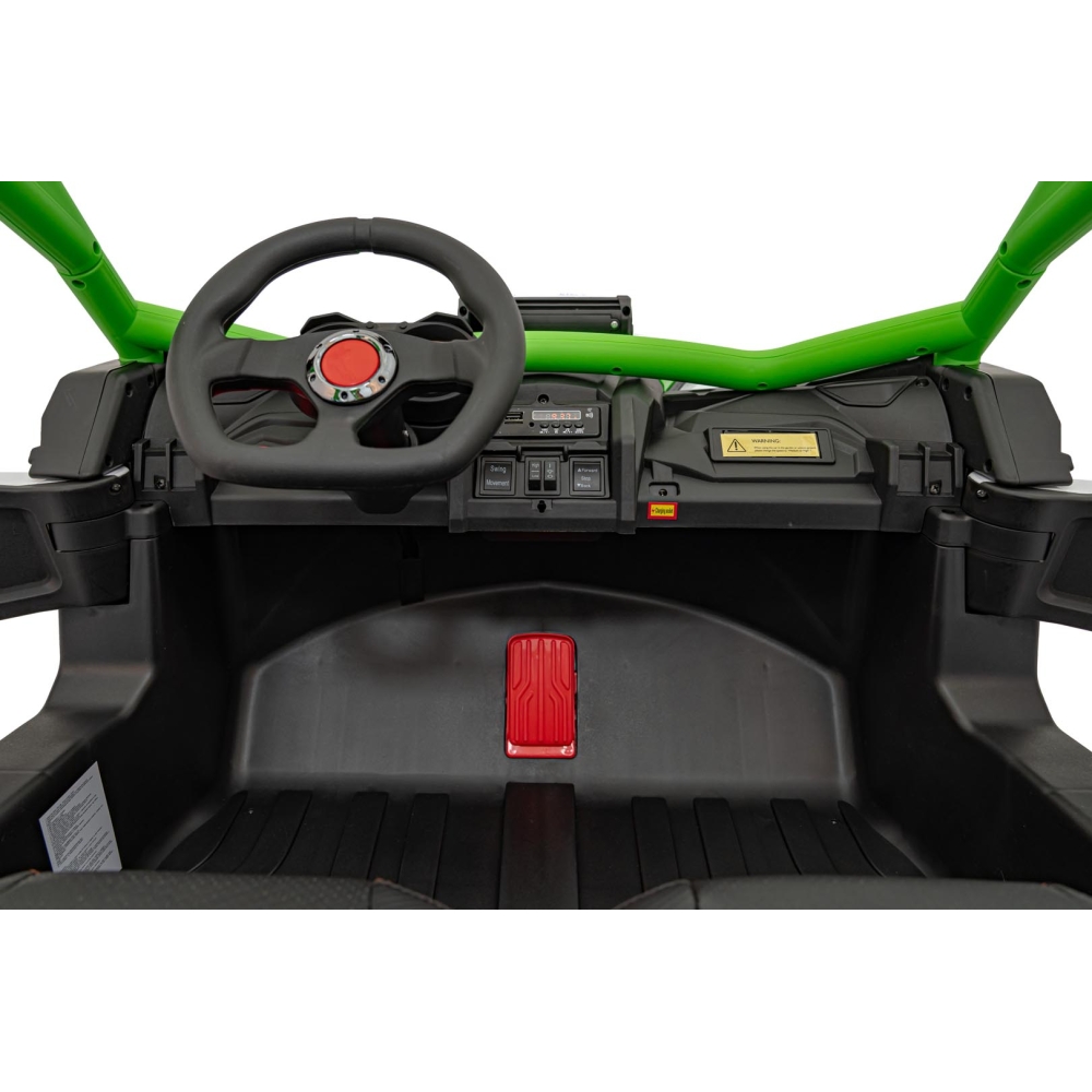 Dvivietis elektrinis Buggy SR SUPER 66, Green-Elektromobiliai vaikams, Keturračiai ir bagiai-e-vaikas