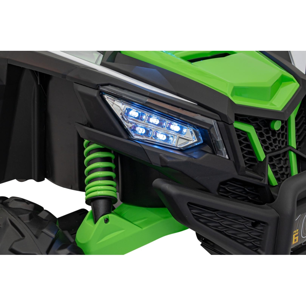 Dvivietis elektrinis Buggy SR SUPER 66, Green-Elektromobiliai vaikams, Keturračiai ir bagiai-e-vaikas