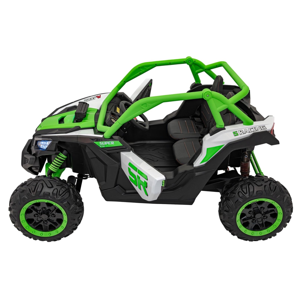 Dvivietis elektrinis Buggy SR SUPER 66, Green-Elektromobiliai vaikams, Keturračiai ir bagiai-e-vaikas