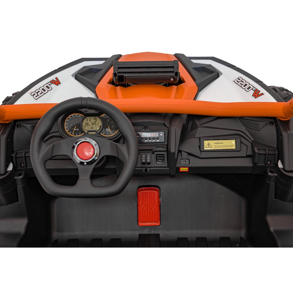 Dvivietis elektrinis Buggy SR SUPER 66, Orange-Elektromobiliai vaikams, Keturračiai ir bagiai-e-vaikas