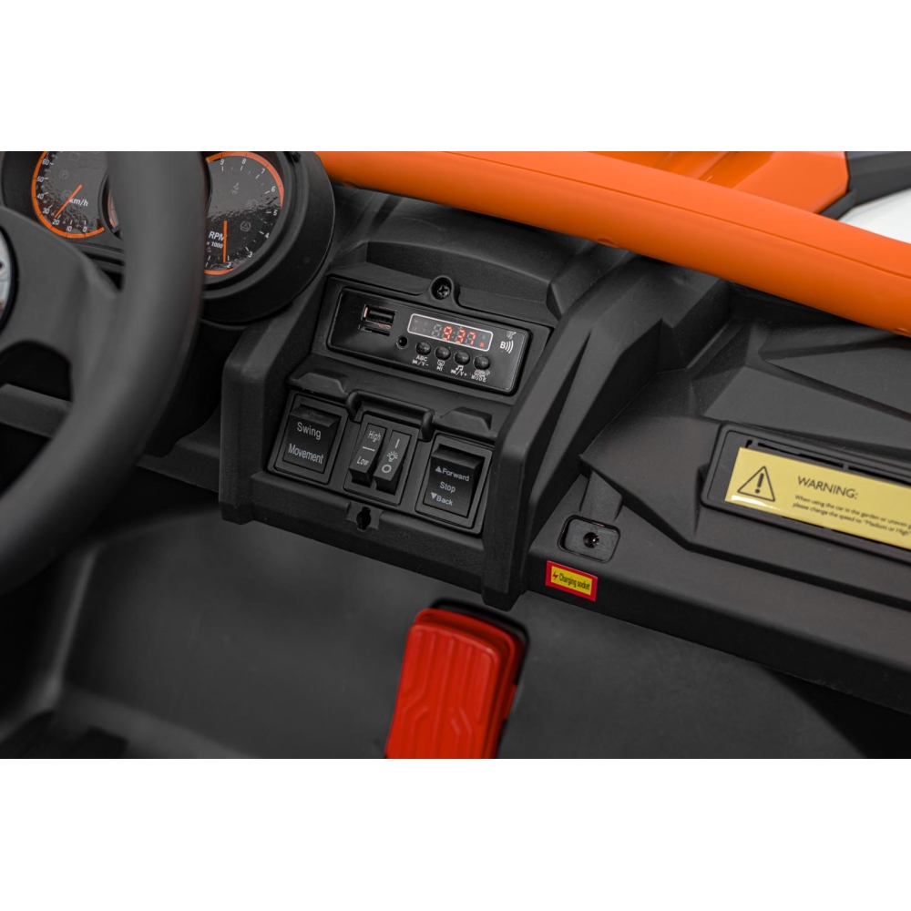 Dvivietis elektrinis Buggy SR SUPER 66, Orange-Elektromobiliai vaikams, Keturračiai ir bagiai-e-vaikas