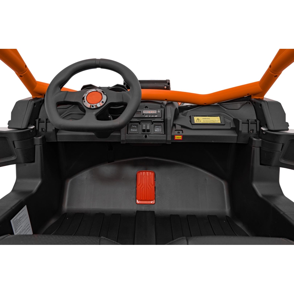 Dvivietis elektrinis Buggy SR SUPER 66, Orange-Elektromobiliai vaikams, Keturračiai ir bagiai-e-vaikas