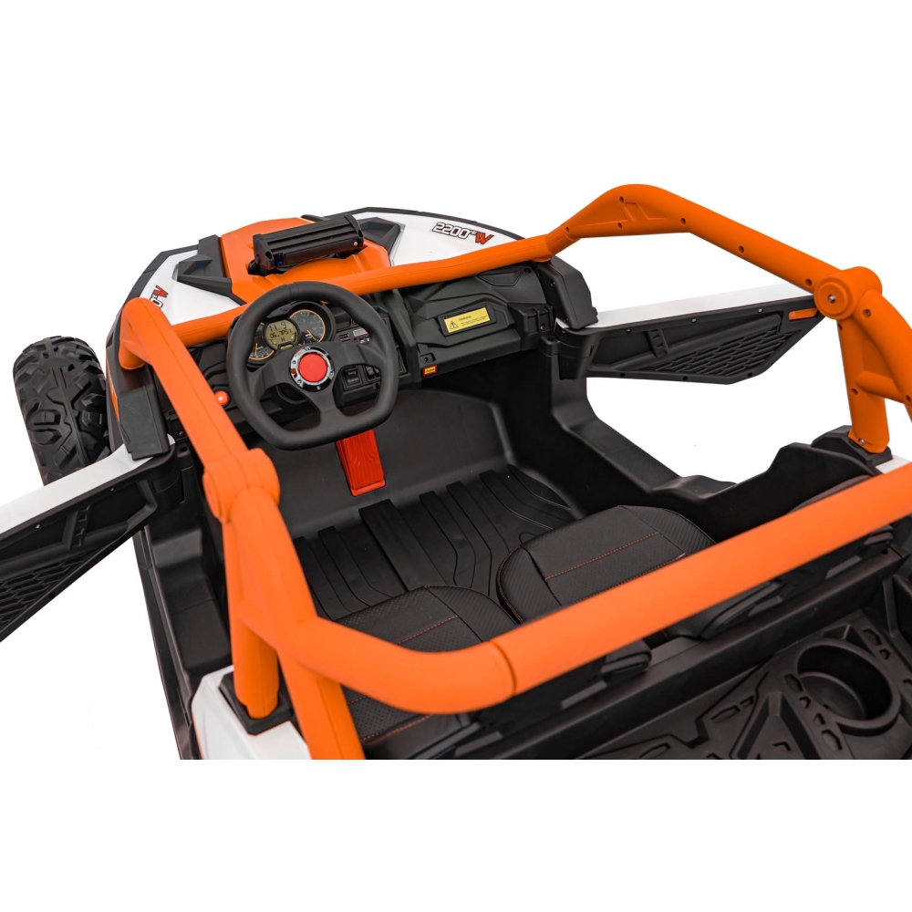 Dvivietis elektrinis Buggy SR SUPER 66, Orange-Elektromobiliai vaikams, Keturračiai ir bagiai-e-vaikas