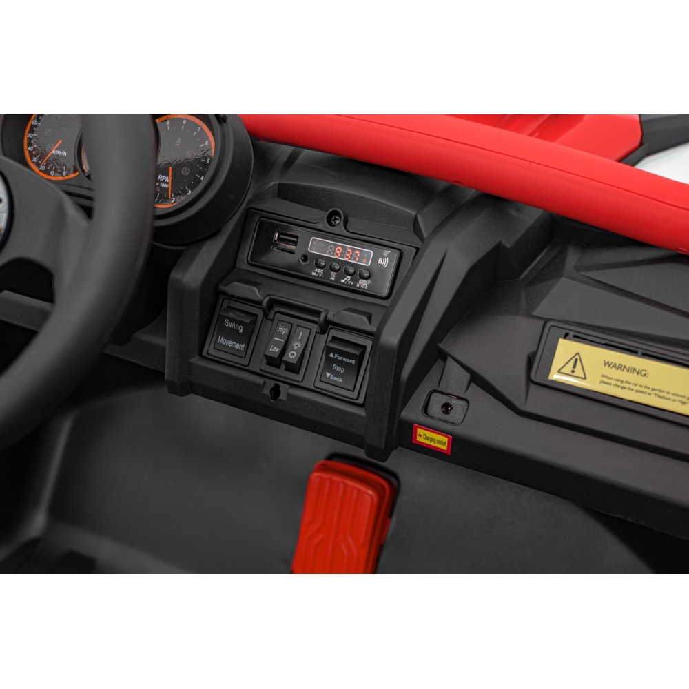 Dvivietis elektrinis Buggy SR SUPER 66, Red-Elektromobiliai vaikams, Keturračiai ir bagiai-e-vaikas