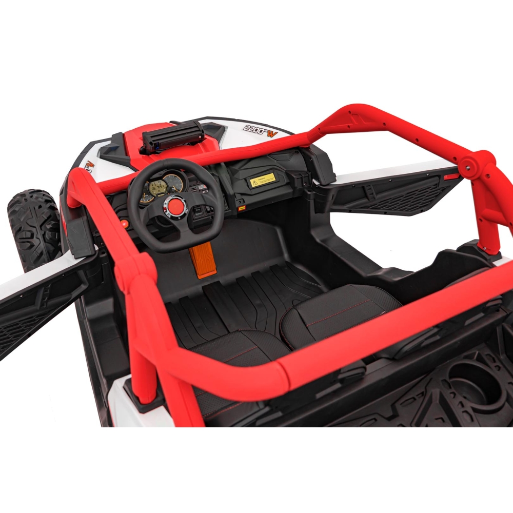 Dvivietis elektrinis Buggy SR SUPER 66, Red-Elektromobiliai vaikams, Keturračiai ir bagiai-e-vaikas