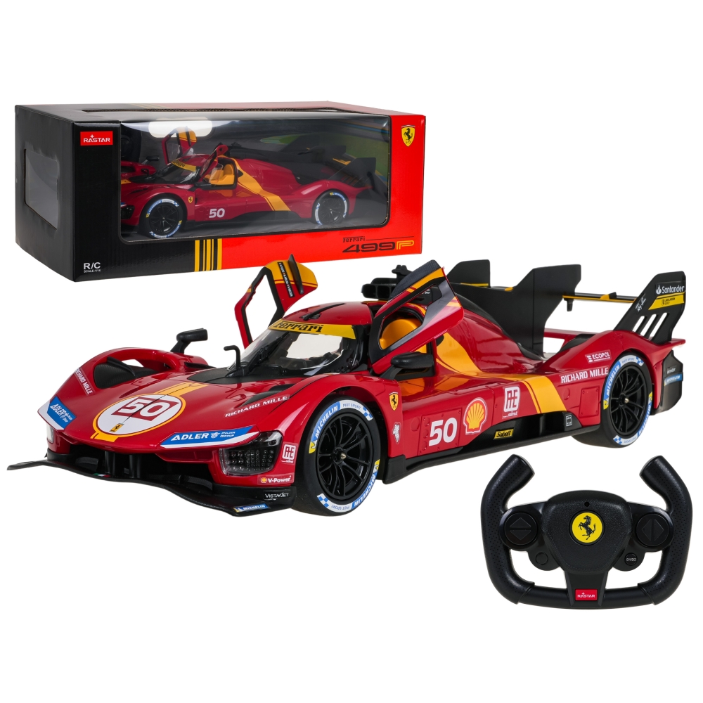 Nuotoliniu būdu valdomas Ferrari 499P RASTAR R/C 1:14