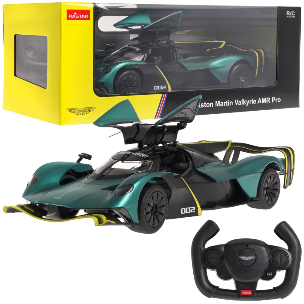 Nuotoliniu būdu valdomas R/C 1:14 Aston Martin Valkyrie AMR Pro tamsiai žalia RASTAR