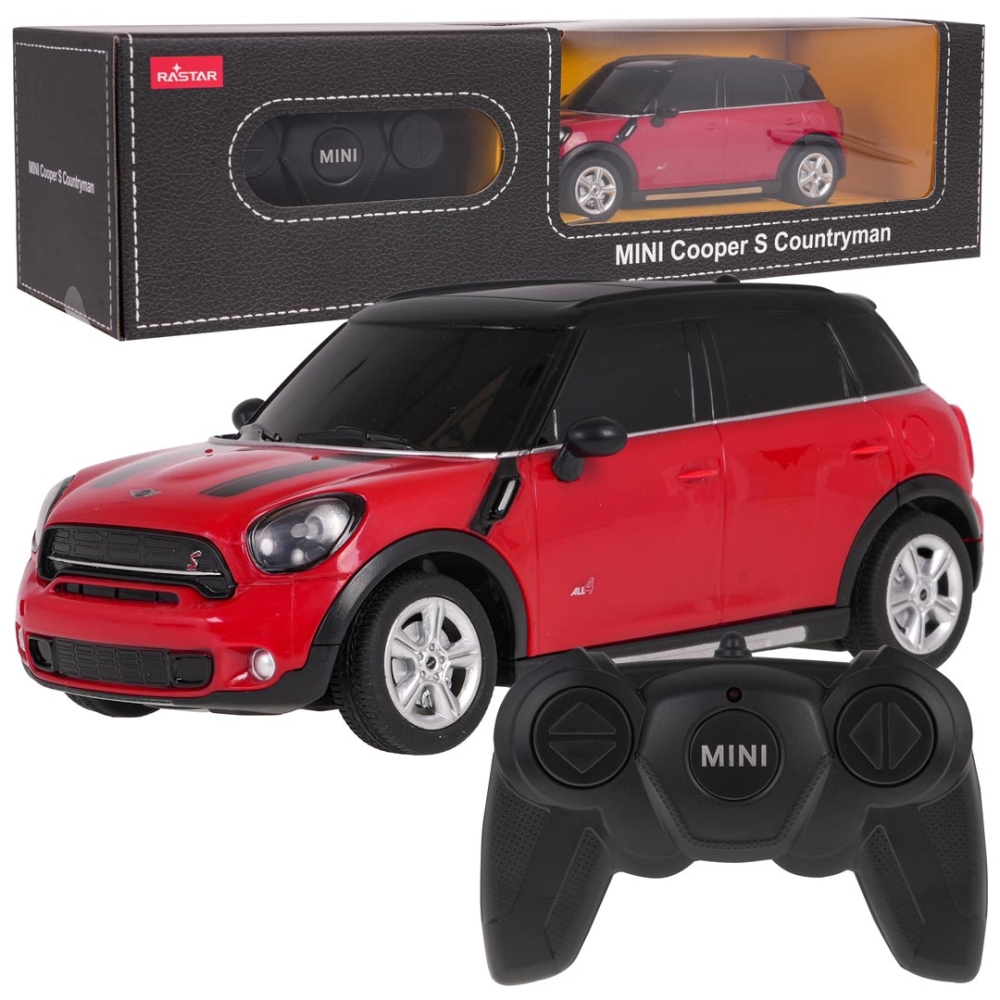 Nuotoliniu būdu valdomas R/C 1:24 Mini Countryman RASTAR, red